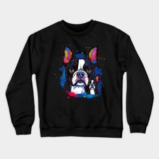 Boston Terrier Fathers Day Crewneck Sweatshirt